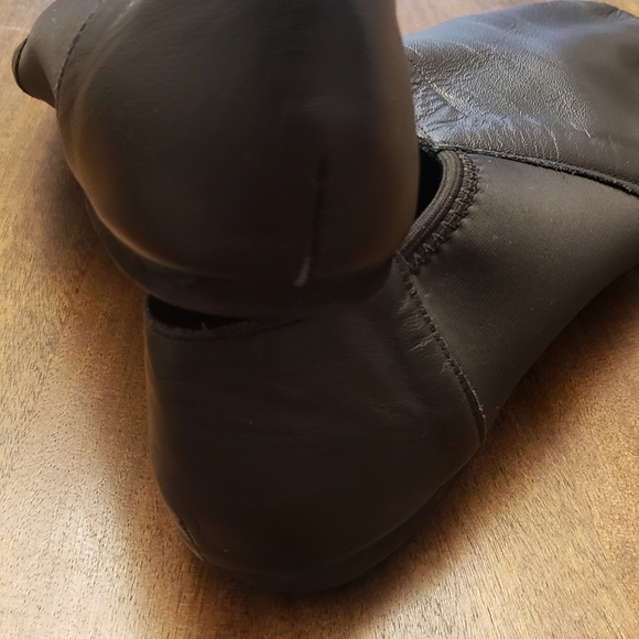 Jazz Leather Shoe with Arch Hugging Neoprene - JZ43 Black Adult Size 12.5M - Picture 6 of 8